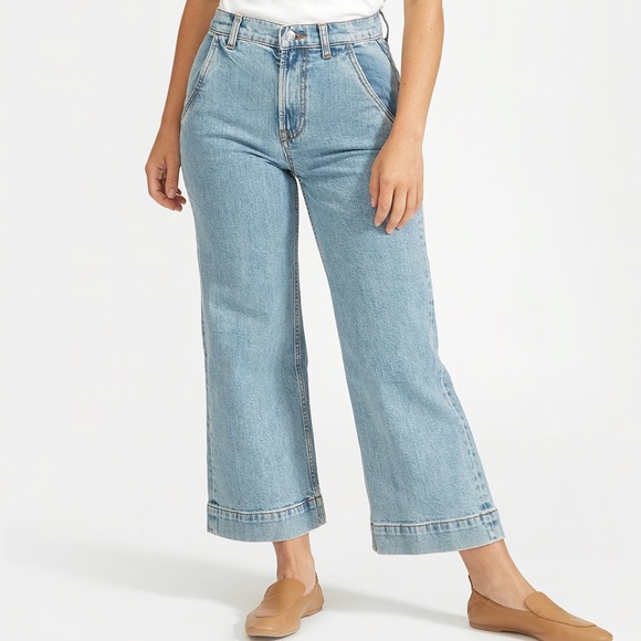 Everlane Denim - NWT Everlane The Wide Leg Jean in Light Indigo